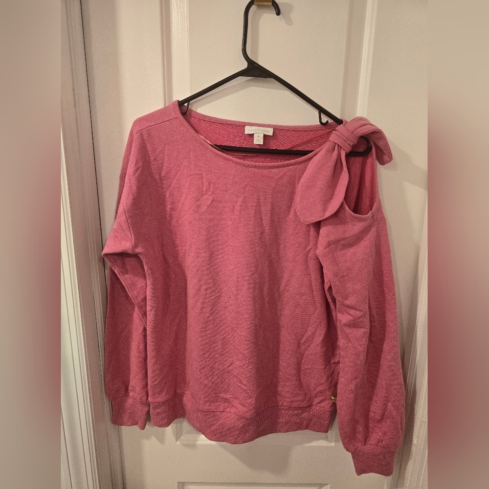 Charter Club Pink Cold Shoulder Sweater Size M